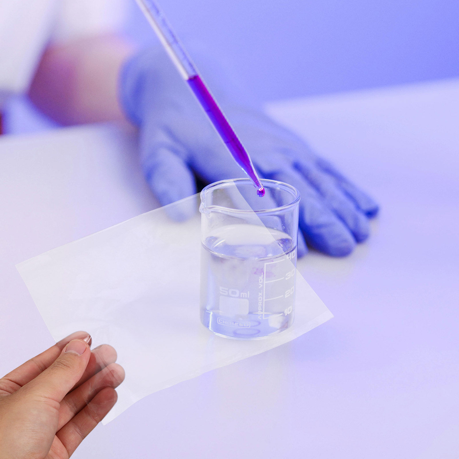 Science Experiment - 15 قطعة من أفلام الزجاجين لتجارب