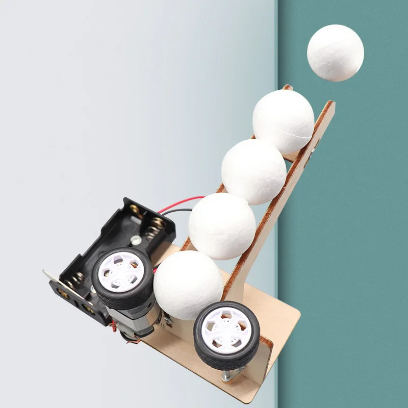 Science Project Kit - مجموعة أدوات آلة رمي الكرات الكهربائية،