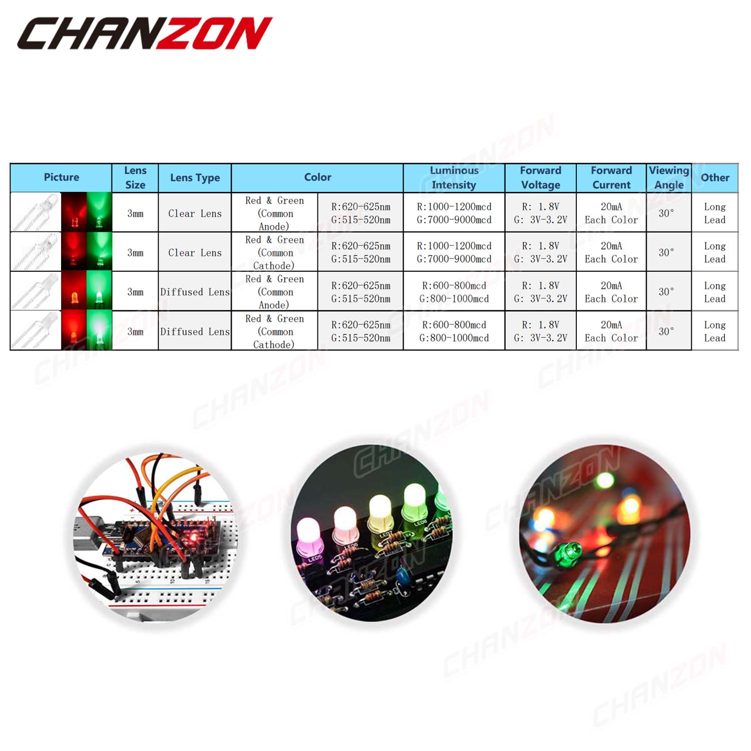 ذو لونين 3 مللي متر LED صمام ث - مراجعة Science And Hobby وسعره