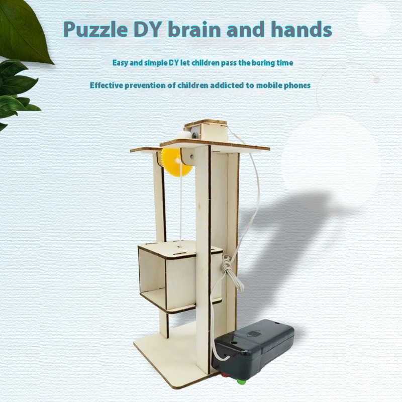 DIY نموذج المصعد التعليمية الج - مراجعة Science Project Kit وسعره