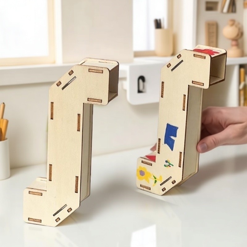 طقم صنع منظار خشبي يدوي الصنع  - مراجعة Science Project Toys Making وسعره